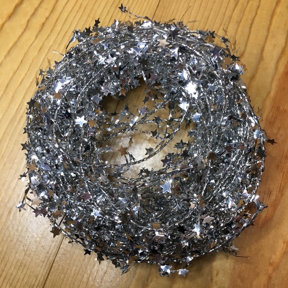 Silver Mini Star Wire Garland Shapeable Wired Decor - Picture 7 of 10